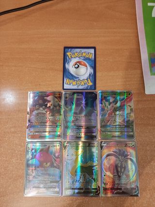 Cartas Pokémon GX - VMAX y V
Y lista de precios.
