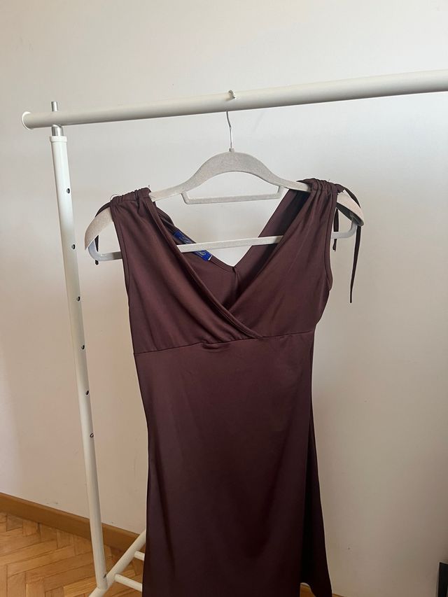 Vestido marrón vintage