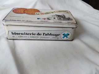 Caja galletas vintage Le Sable de l'Abbaye