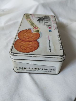 Caja galletas vintage Le Sable de l'Abbaye