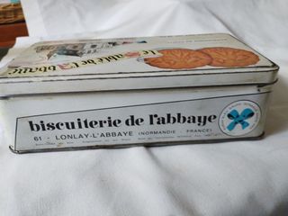 Caja galletas vintage Le Sable de l'Abbaye