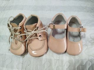 Zapatos niña piel rosa