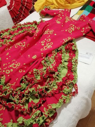 Traje Flamenca Amarillo - 2 unid.