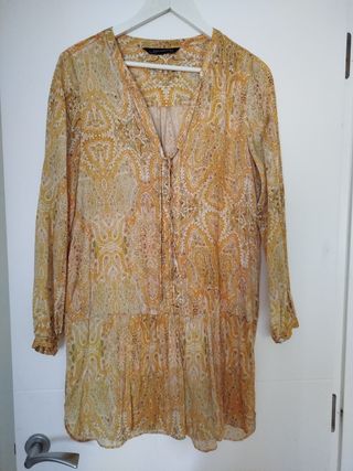Vestido Zara estampado