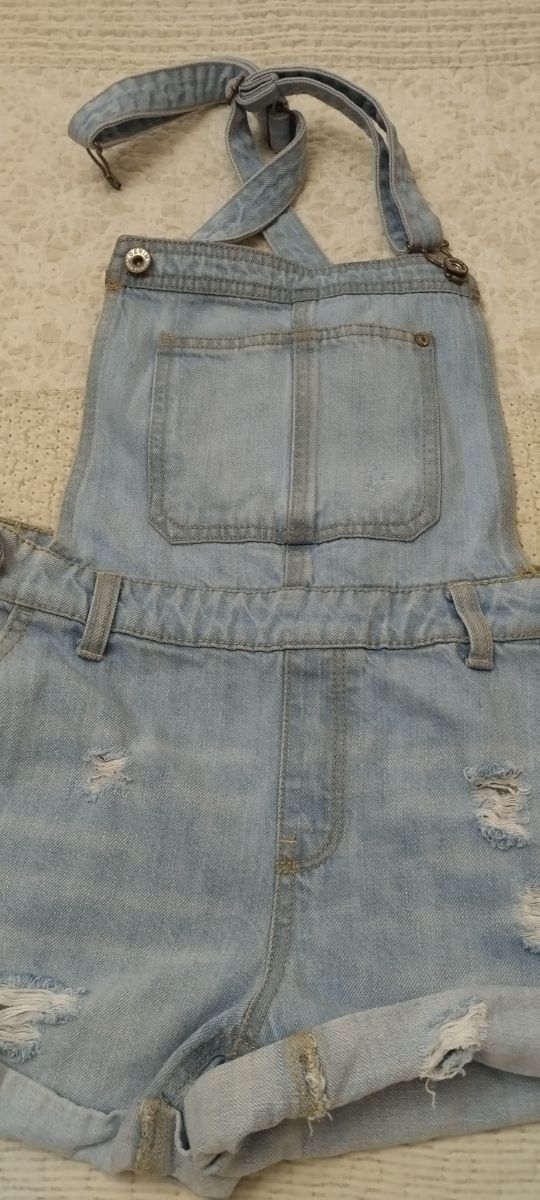 Mono corto vaquero azul - niña