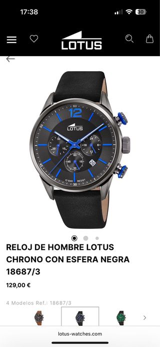 Reloj Lotus Chrono - Negro/Azul