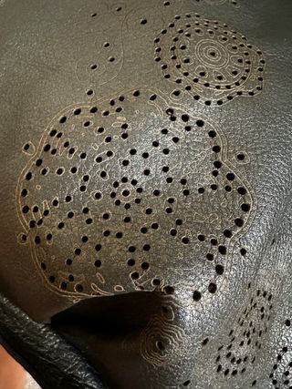 Bolso Tous piel gris metalizada auténtico