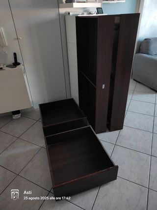 Cassettoni Sottoletto Ikea marrone