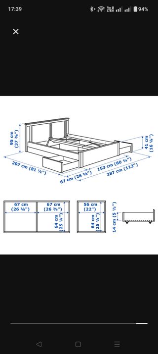 Cassettoni Sottoletto Ikea marrone
