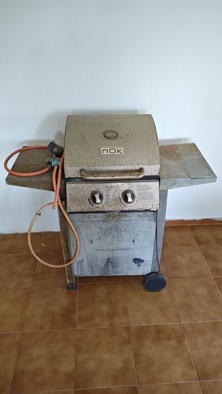 Barbacoa gas NOK 2 fuegos