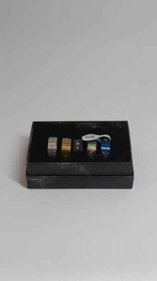 Pack 5 anillos acero - Talla 20