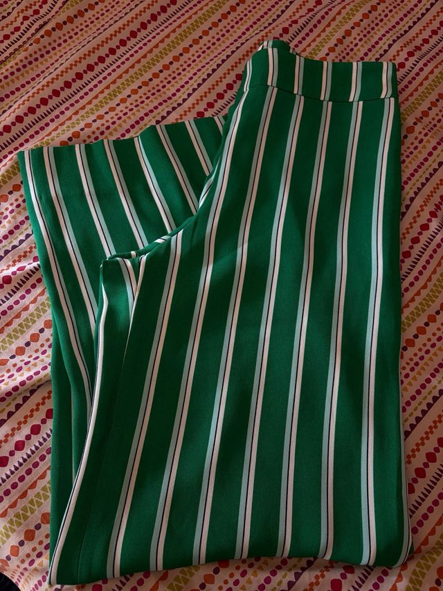 Pantalones rayas verdes