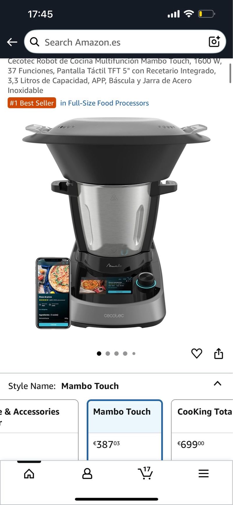 Pantalla Táctil Bascula Cecotec Mambo Cecotec Mambo Touch Robot