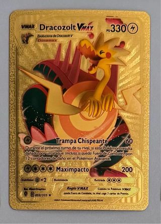 Cartas Pokemon Doradas VMAX - 9 unid.