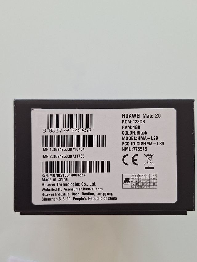 HUAWEI MATE 20 SET COMPLETO