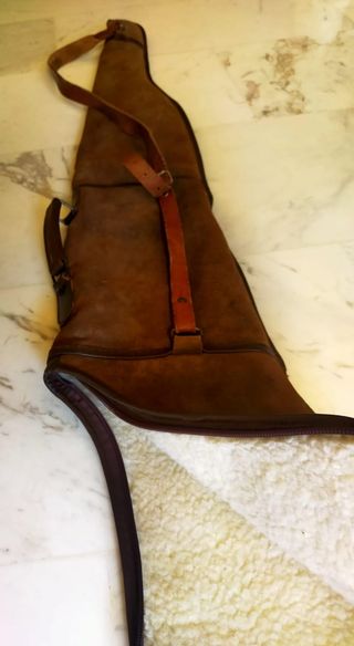 Funda cuero escopeta