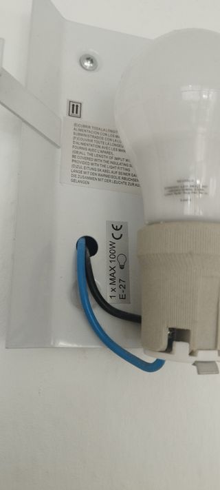 Aplique blanco curvo - Moderno