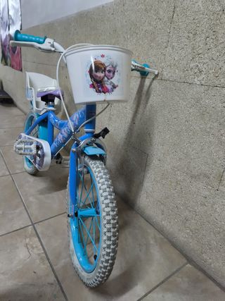 Bicicleta Frozen para niña 