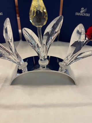 3 Tulipani Swarovski - Cristallo