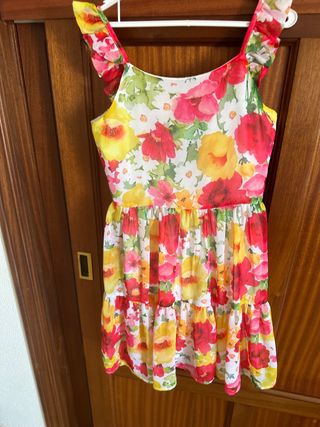 Vestido floral niña verano T12