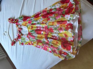 Vestido floral niña verano T12