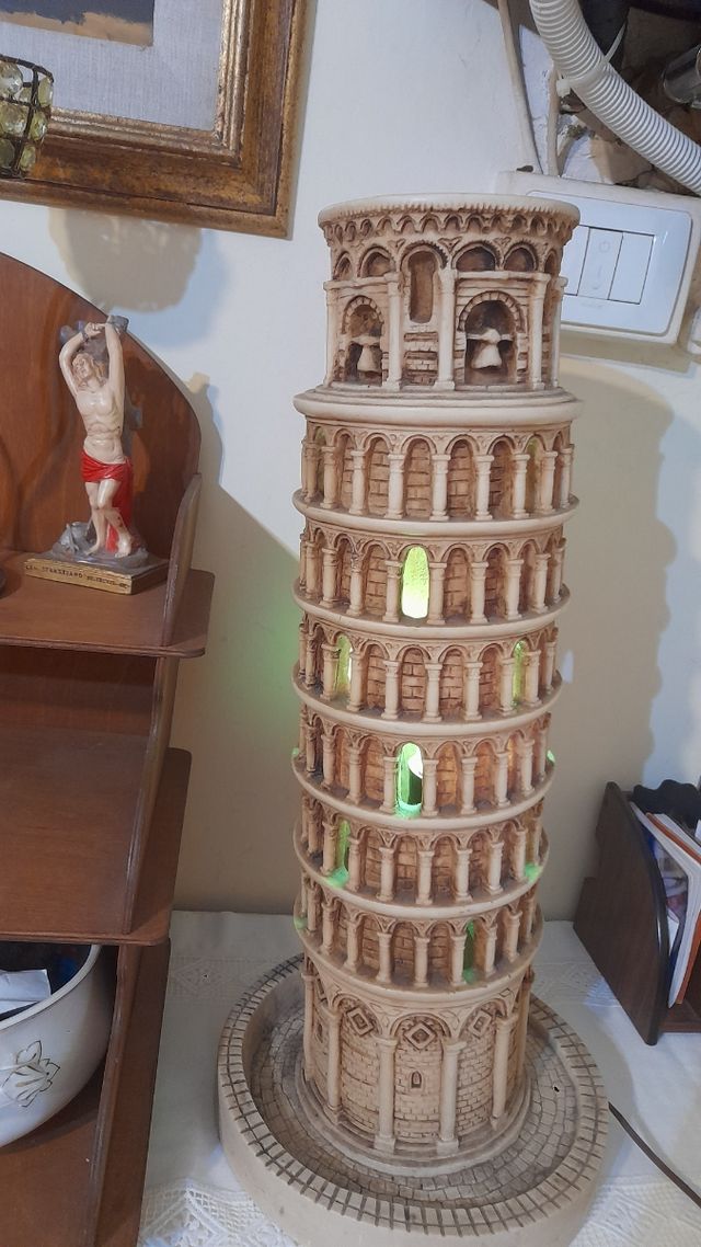 Lampada Torre di Pisa vintage
