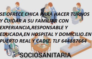 Cuidado de personas mayores.