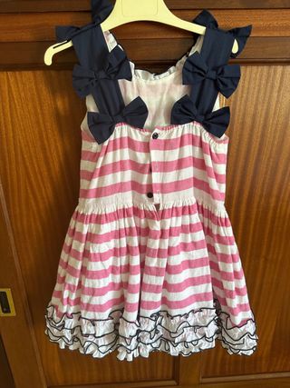 Vestido rayas niña T6 - Verano