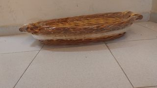 Cesta mimbre ovalada