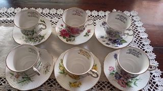 Set 6 Tazzine Piattini Elizabethan