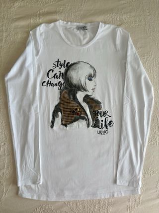 T-shirt Liu Jo bianca, manica lunga