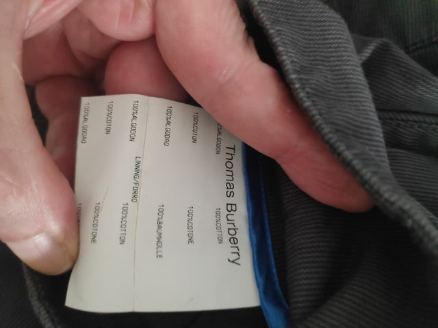 Pantalones Burberry negros, pierna ancha