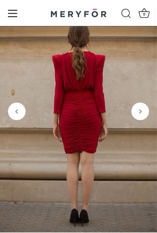 Vestido Meryfor rojo XL - nuevo