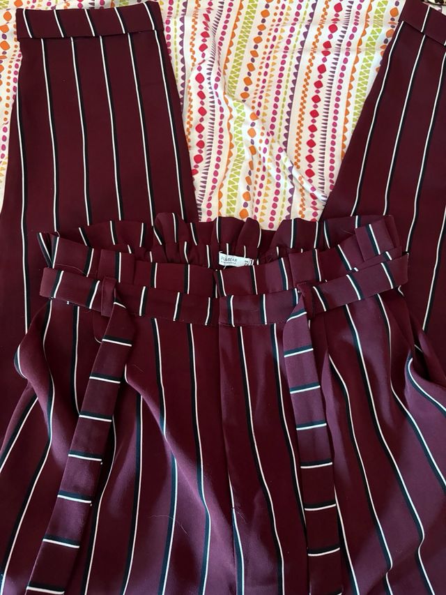 Pantalones rayas marrones