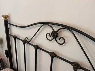 OFERTA Cabecero forja negro cama matrimonio 135cm