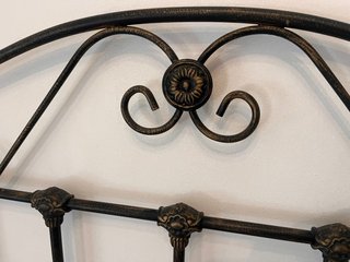 OFERTA Cabecero forja negro cama matrimonio 135cm