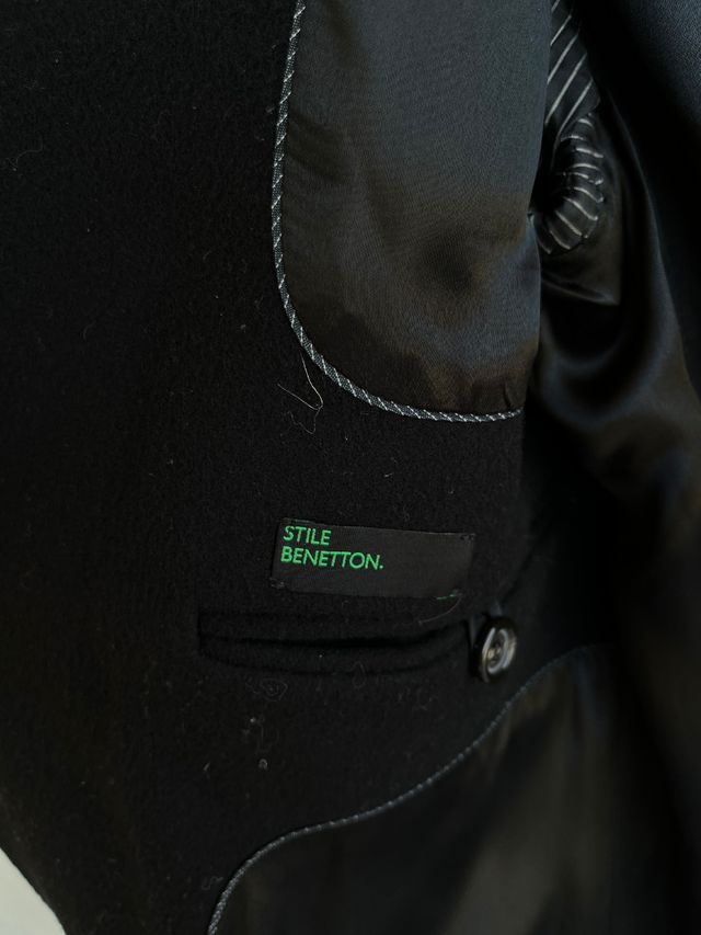 Cappotto Benetton Uomo Nero