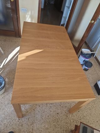 Mesa comedor extensible madera