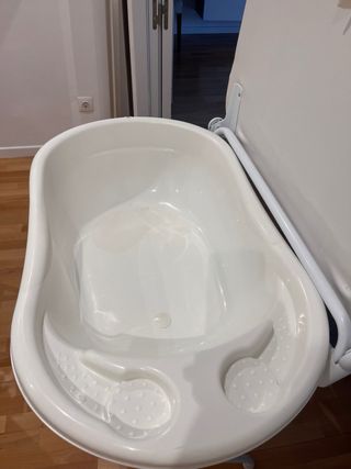 Bañera bebé plegable blanca