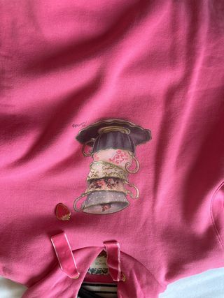 Sudadera Nanos niña rosa talla 12-13