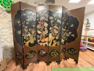 Biombo chino antiguo 5 paneles precio a consultar