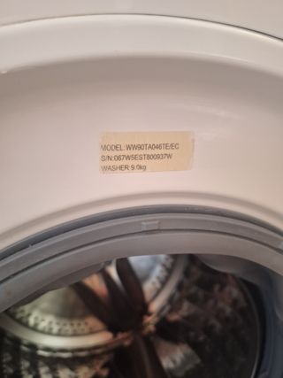Lavadora Samsung 9kg  Modelo WW90TA046TE/EC