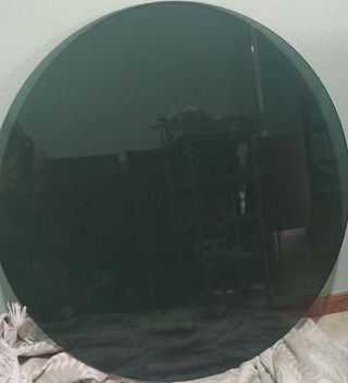 Cristal verde mesa camilla 100cm