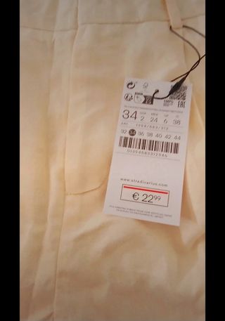 Bermuda amarilla sin estrenar