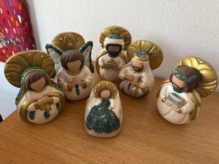 Pesebre navideño: 6 figuras