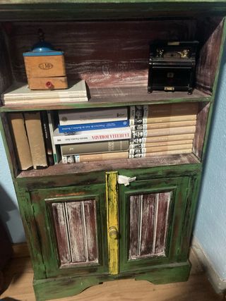Mueble librería vintage - madera