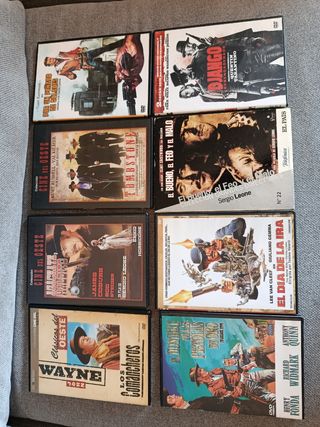 12 Películas DVD Oeste (Spaghetti Western)y varias