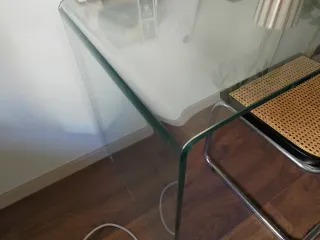 Escritorio en cristal templado