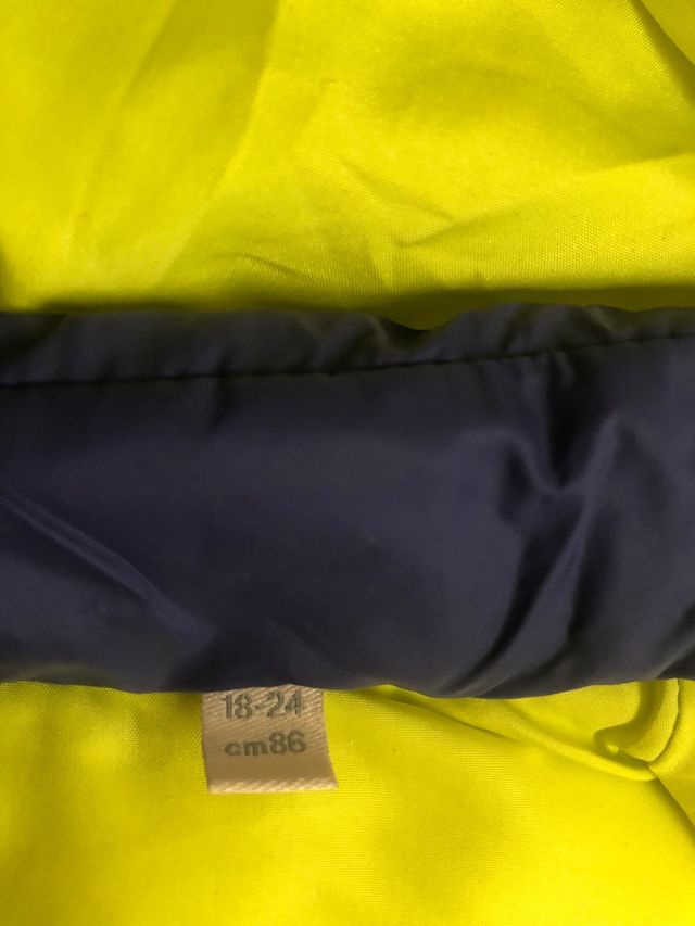 Gilet imbottito bimbo blu