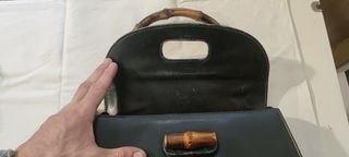 Gucci Vintage Bamboo - Borsa Pelle